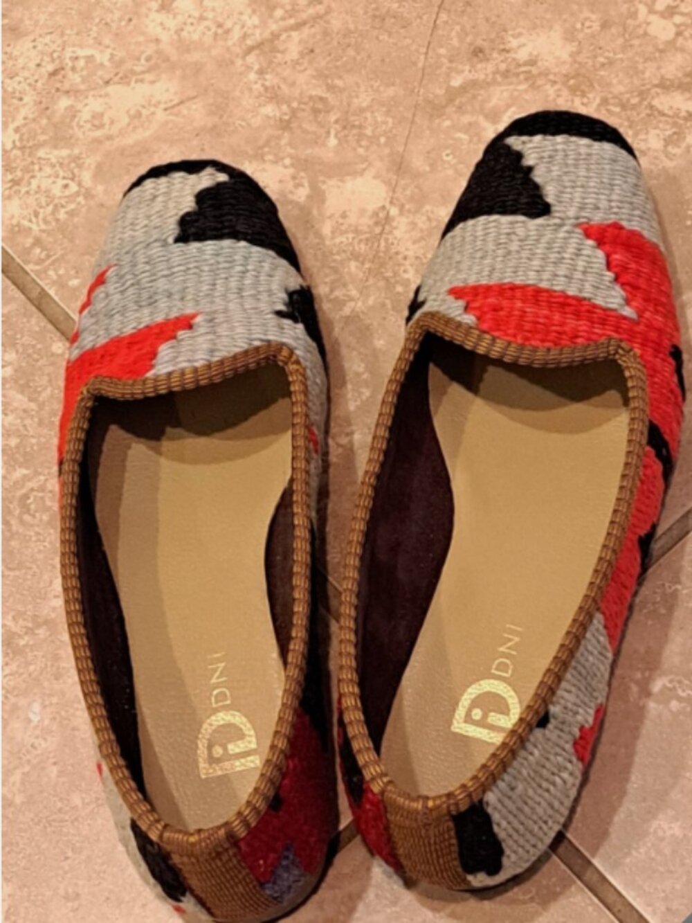 Artemis Design Kilim Loafers Shoes Women 39 /US 9 Woven Ballet Flats Excellent